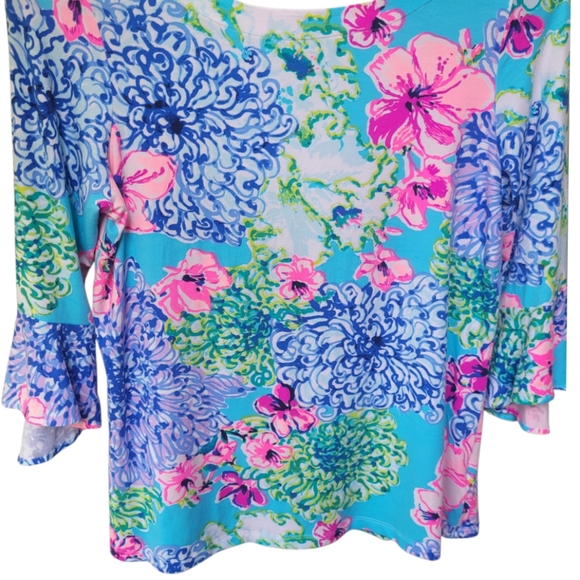 Lilly Pulitzer Fontaine Top Size L - Picture 4 of 14